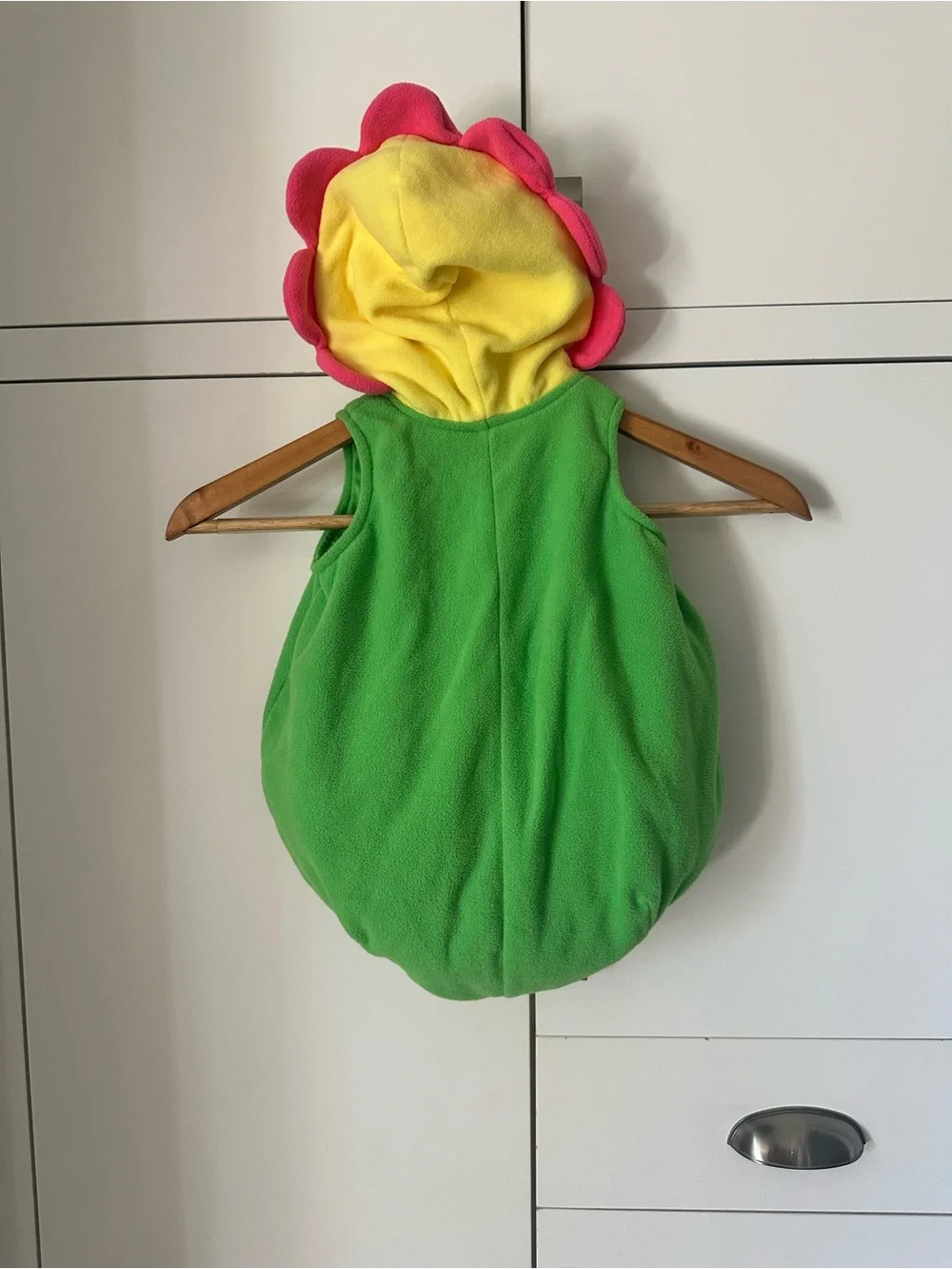 Green Fleece Flower Hooded Costume with Pink Petals Carter's 6-9 Months